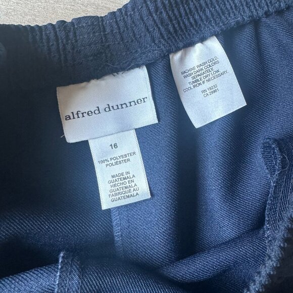 Alfred Dunner Navy Elastic Waist Pants 16 – NWOT - Picture 5 of 6